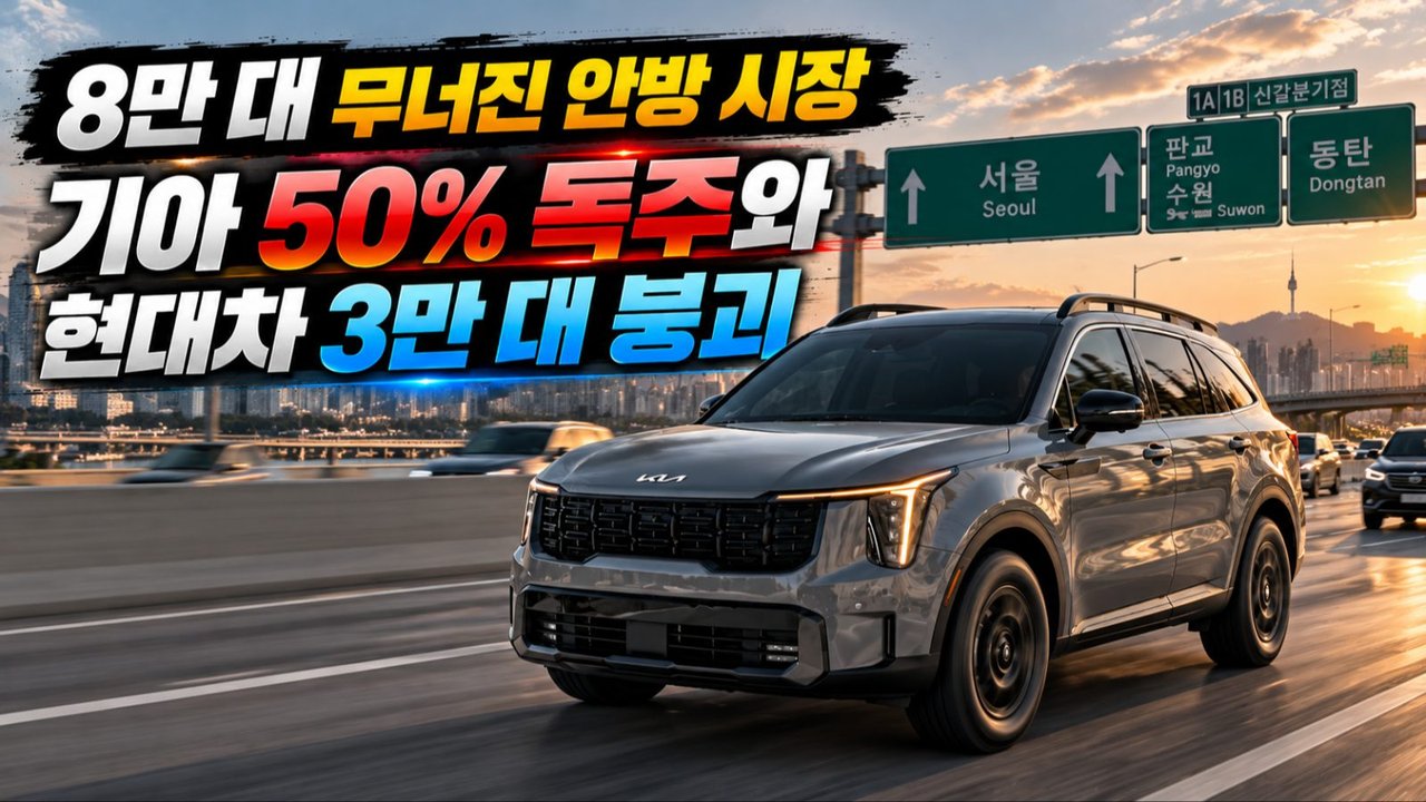8월 국산차 판매량 8만 대마저 붕괴, 6년 만에 마주한 내수 침체의 경고